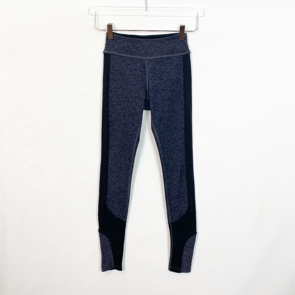 Beyond Yoga Pants - Beyond Yoga Gray Space Dye Leggings Side Panel XS